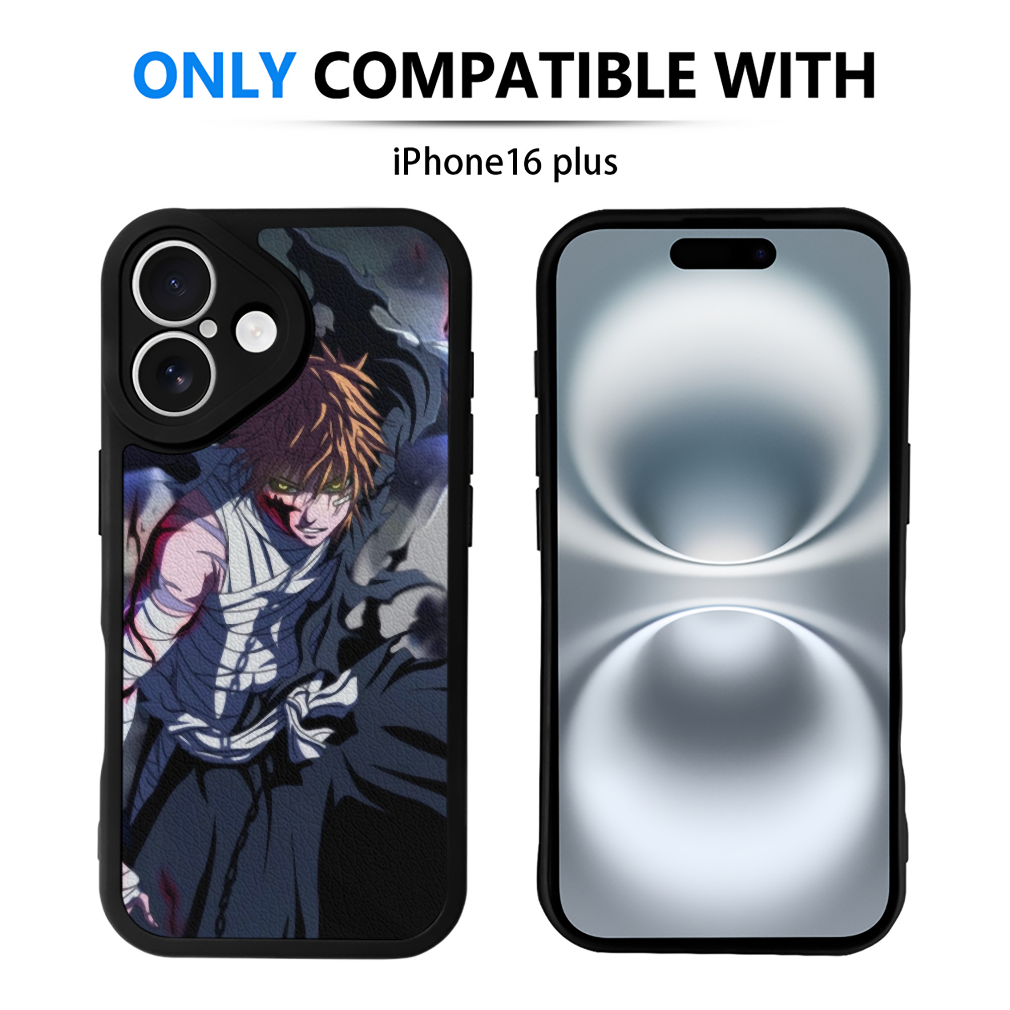 （画像用） ブリーチ BLEACH 【iPhone 16シリーズ対応】シリコンスマホケース（レザー調） 材質：シリコン